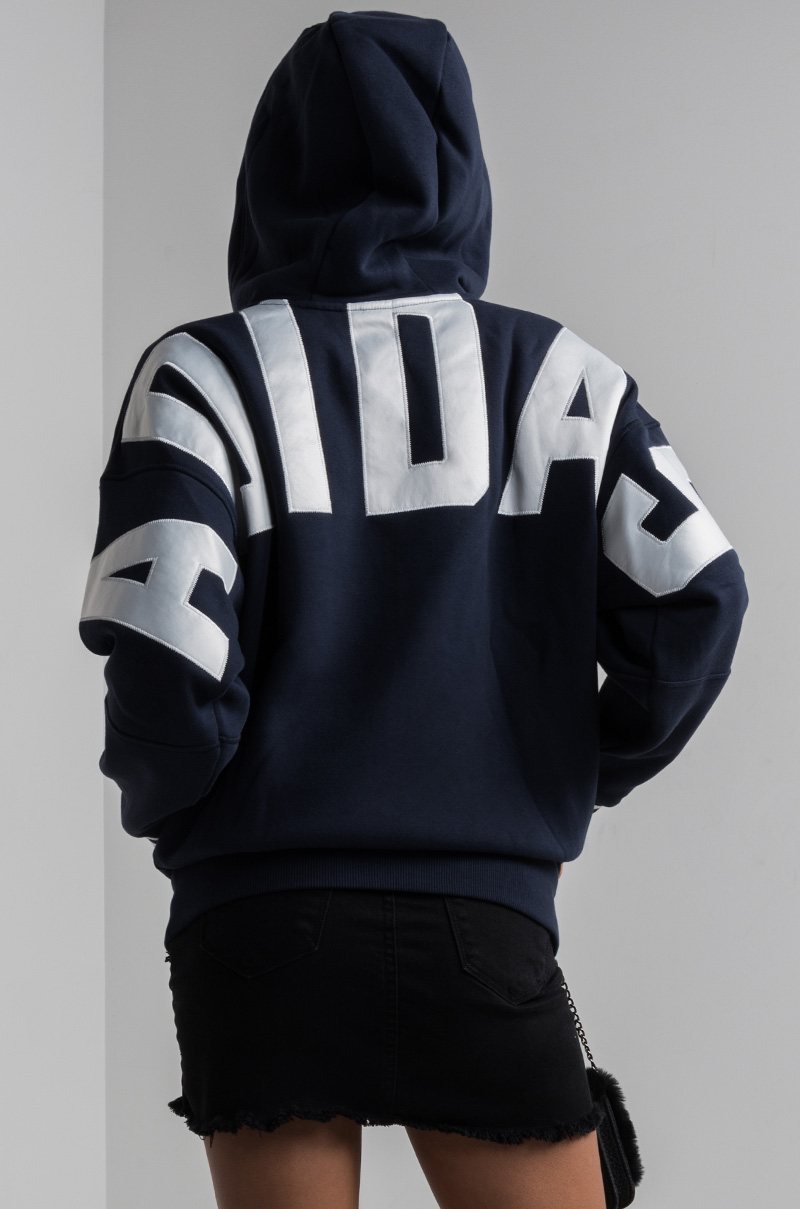 adidas hoodie logo on sleeves