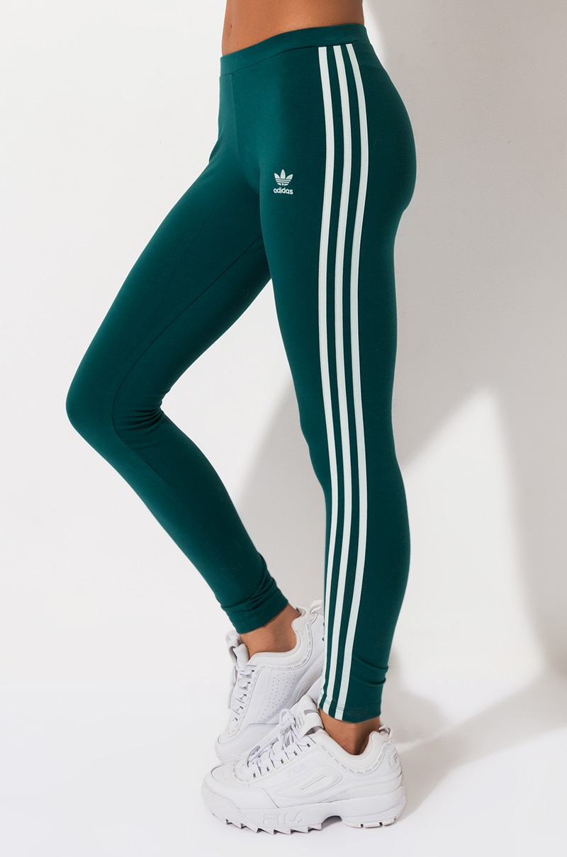 green adidas leggings womens