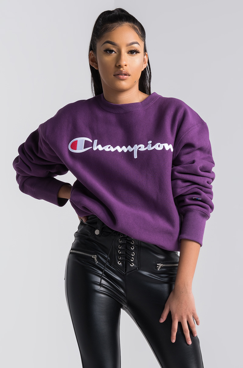 champion berry sweatshirt