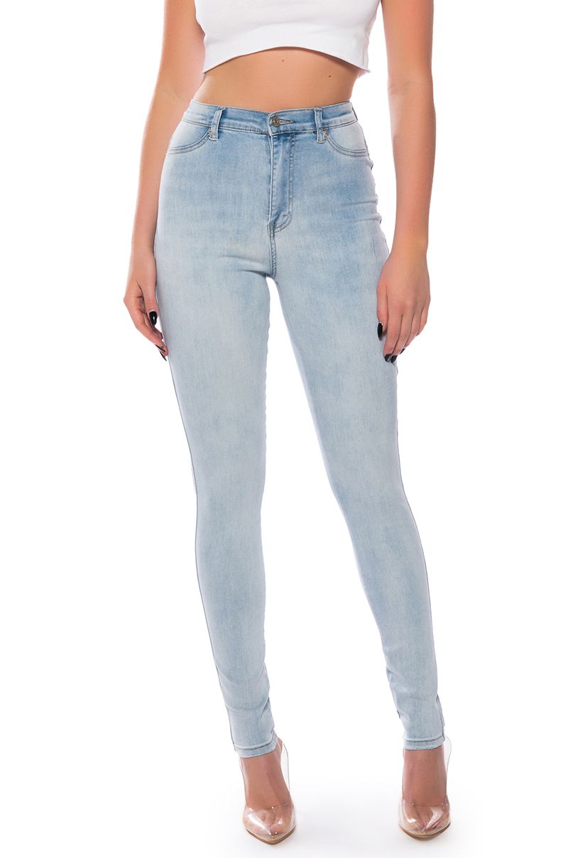 FLEX-FIT HIGH WAISTED SUPER STRETCHY SKINNY JEANS