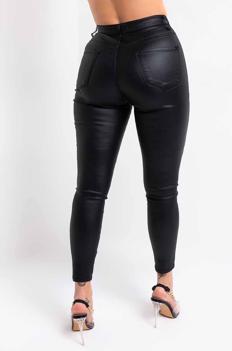 Winter Nights High Rise Faux Leather Pants – Vanna Zee