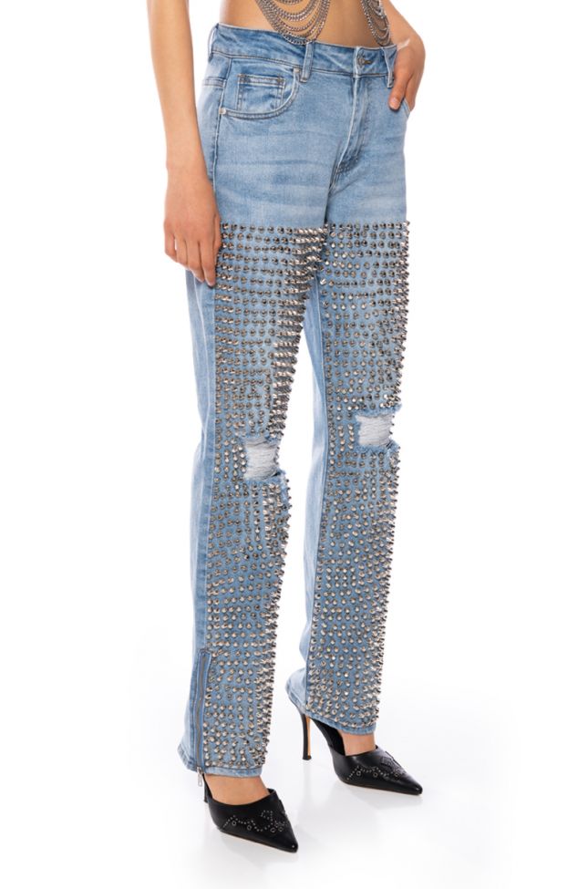 Side View Absolutely Studding Jeans