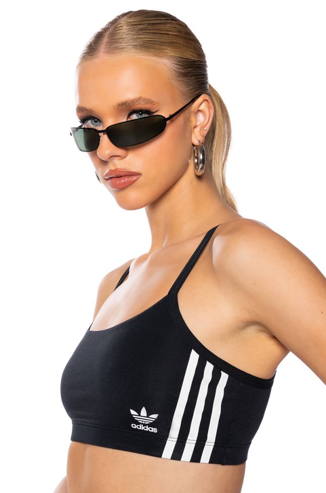 Side View Adidas Logo Scooped Bralette