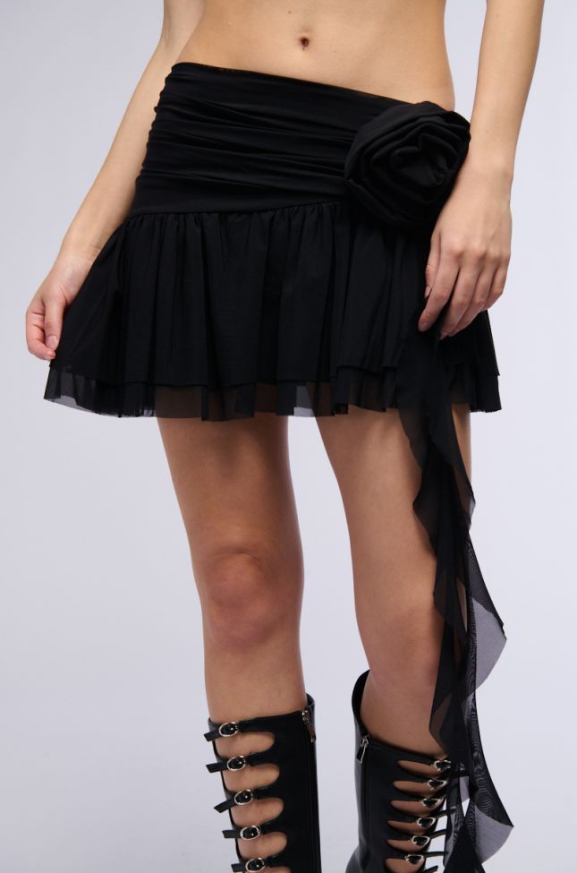Extra View Adore You Mini Skirt In Black