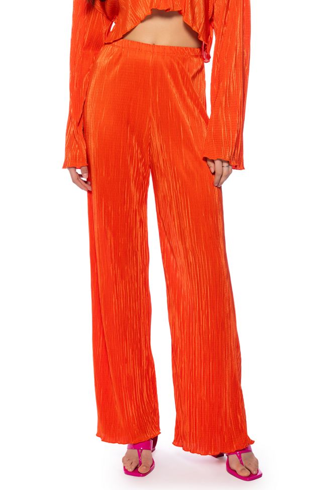 ADVENTURE TO MY WORLD PULL ON WIDE LEG PANT IN ORANGE