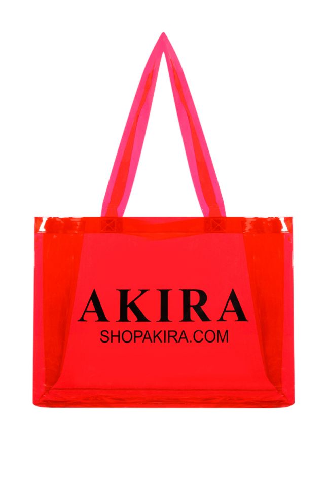 Side View Akira Pvc Shopping Bag