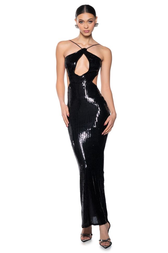 Extra View All Night Long Sequin Maxi Dress