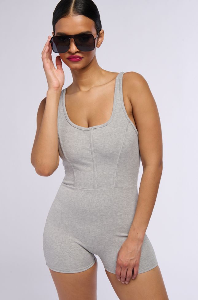 Front View Allie Fitted Tank Romper
