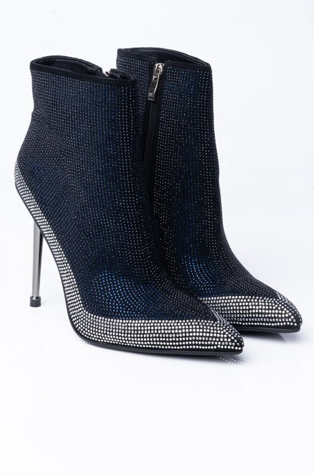Detail View Azalea Wang Cant Lie To You Stiletto Bootie In Blue