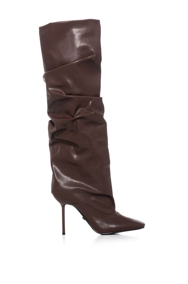 Extra View Azalea Wang Lychee Brown Slouch Boot