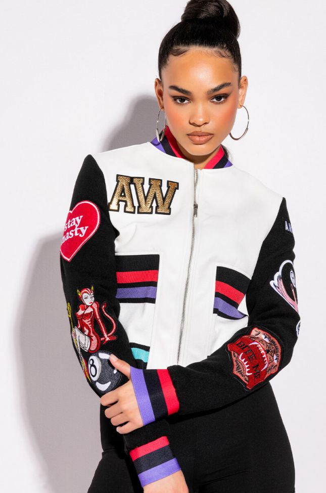 AZALEA WANG NOT YOURS FITTED SOCK BAND BOMBER