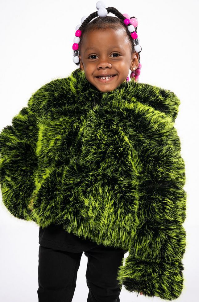 Extra View Kids Luxe 3d Faux Fur Jacket
