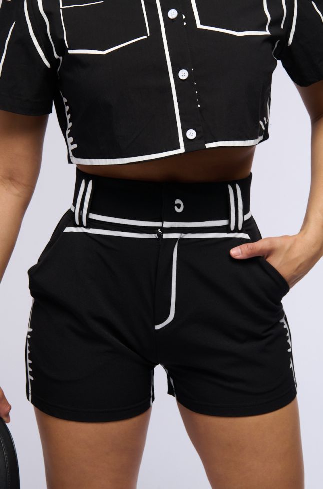 Extra View Blank Space High Waist Fashion Short