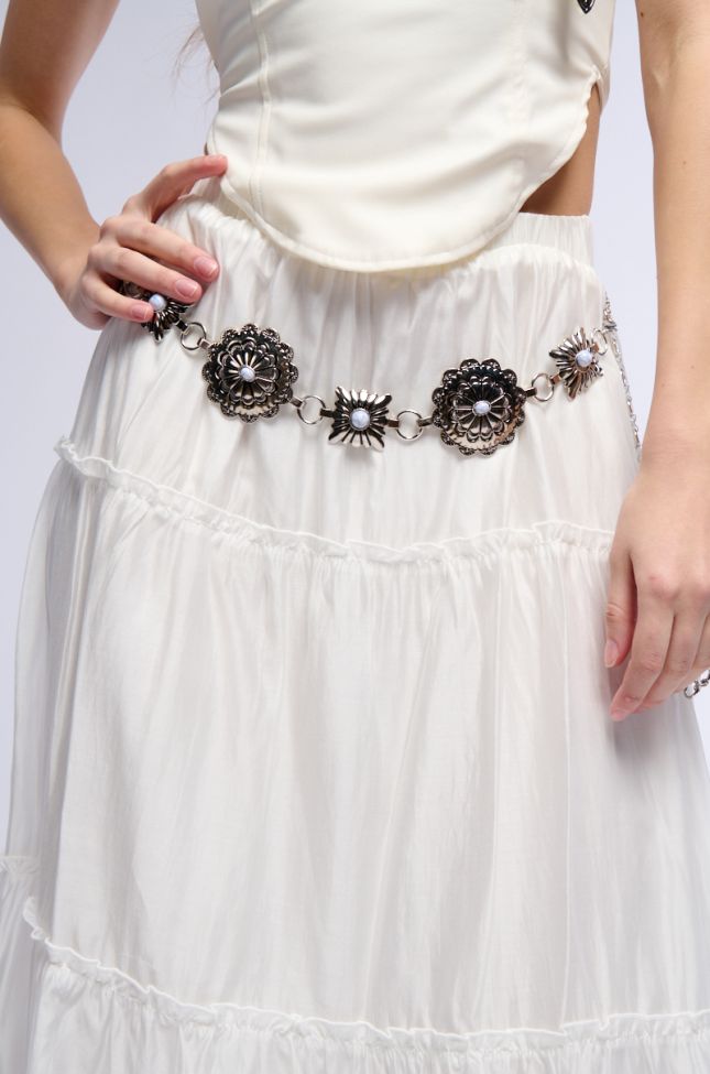 Front View Boho Babe Chain Belt
