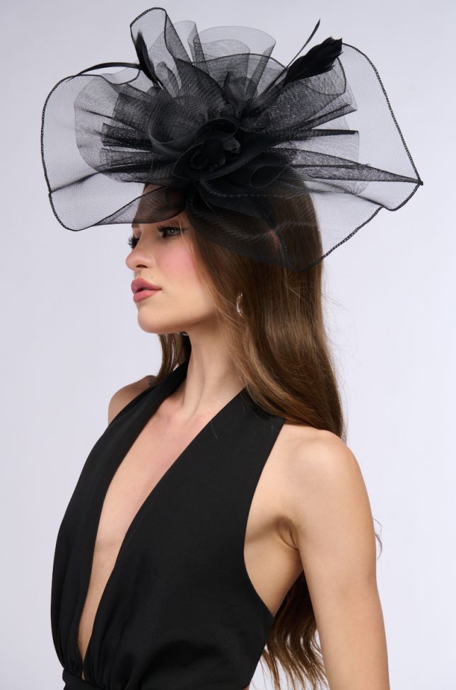 Front View Born To Thrive Fascinator