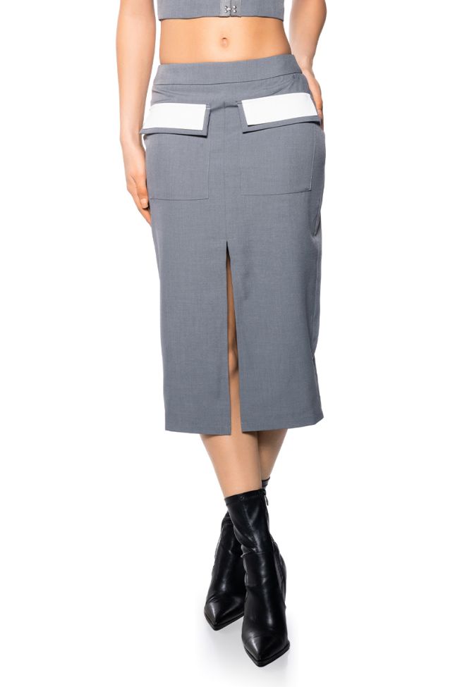 Side View Britney Midi Pencil Skirt