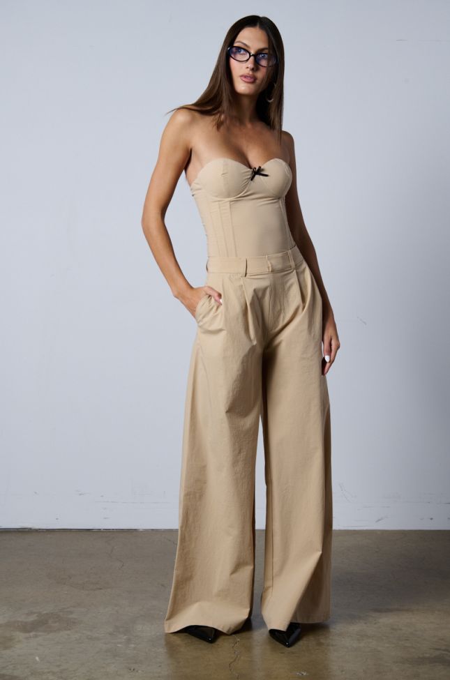 Front View Business As Usual Wide Leg Jumpsuit