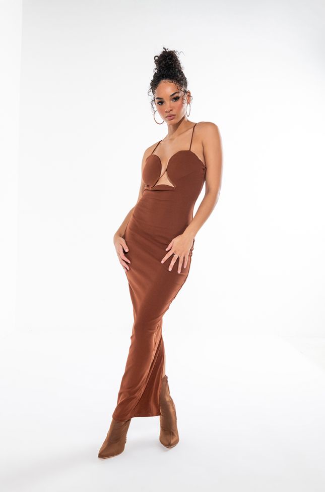Front View Cant Touch This Maxi Bodycon Dress