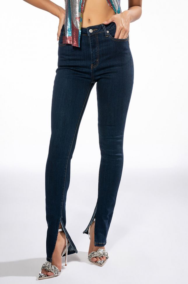 Front View Catch Me High Rise Skinny Jeans