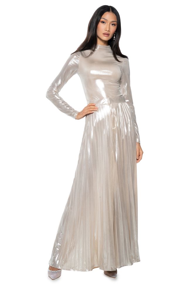 Extra View Champagne Pop Pleated Wide Leg Pant