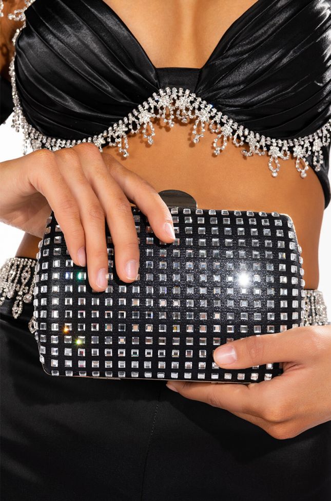 CHECK ME OUT SQUARE MIRROR CLUTCH