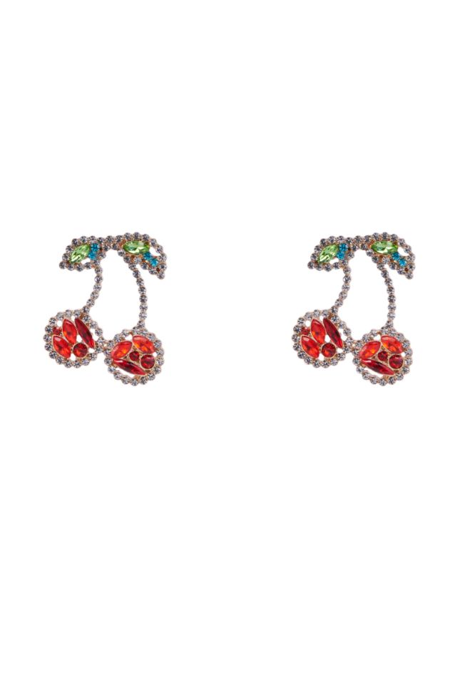 Side View Cherry On Top Earrings