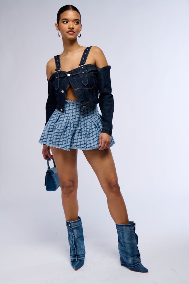 Full View Come And Get Your Love Denim Mini Skirt