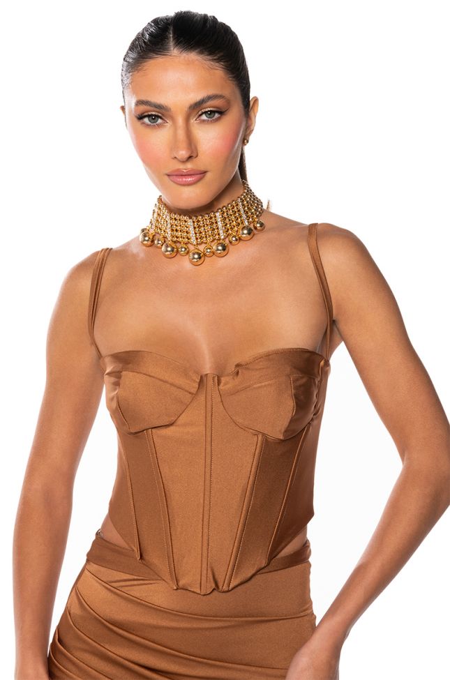Front View Craving Your Touch Corset Top