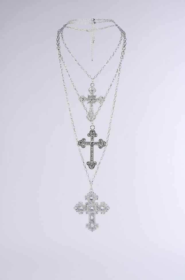 Side View Cross My Heart Necklace