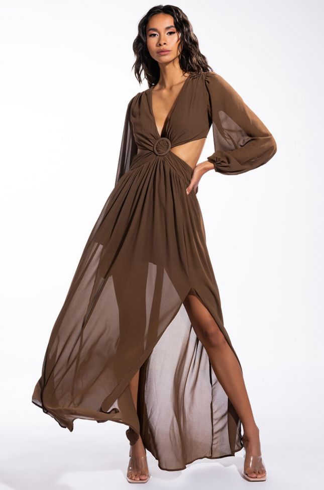 Front View Days Like This Maxi High Slit Dress