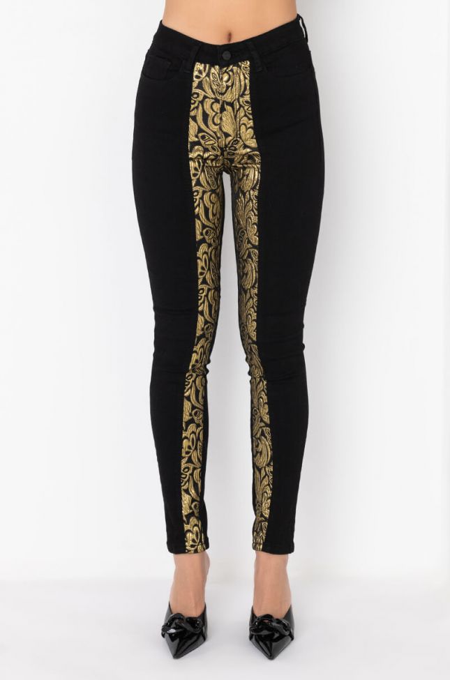 Front View Dolce Far Niente High Waist Skinny Jeans