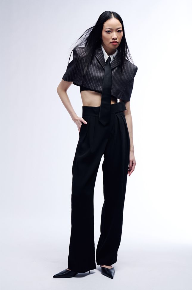 Extra View Dylan High Waisted Wide Leg Trouser