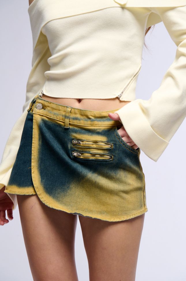 Extra View Echo Denim Mini Skirt
