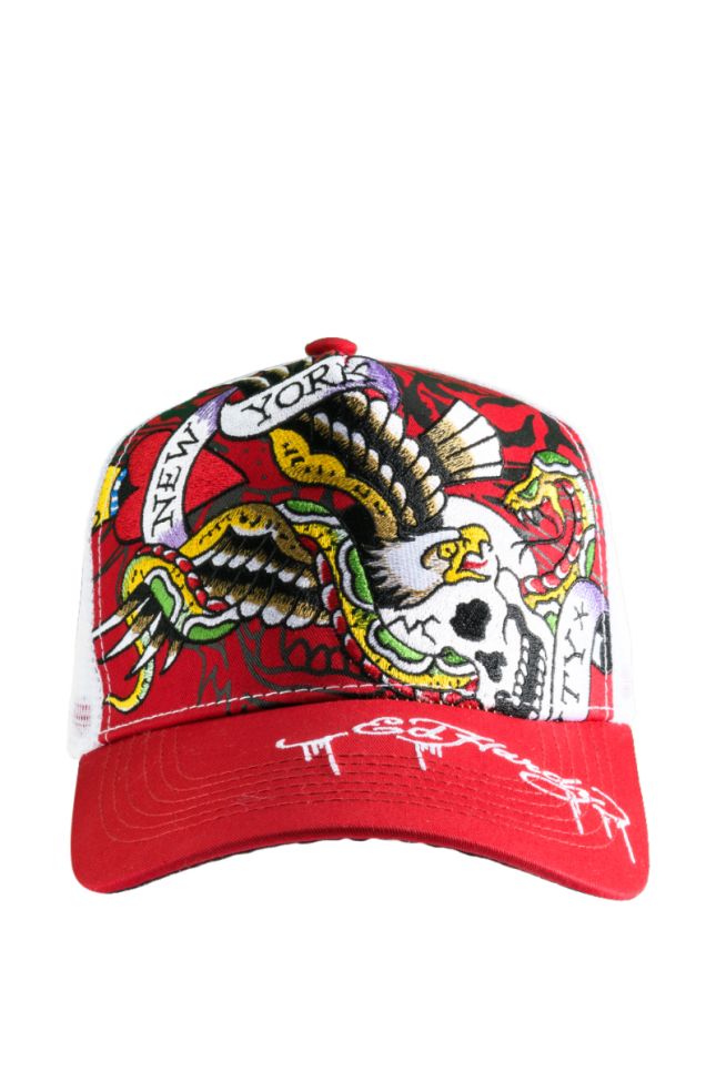Side View Ed Hardy Nyc Eagle Hat