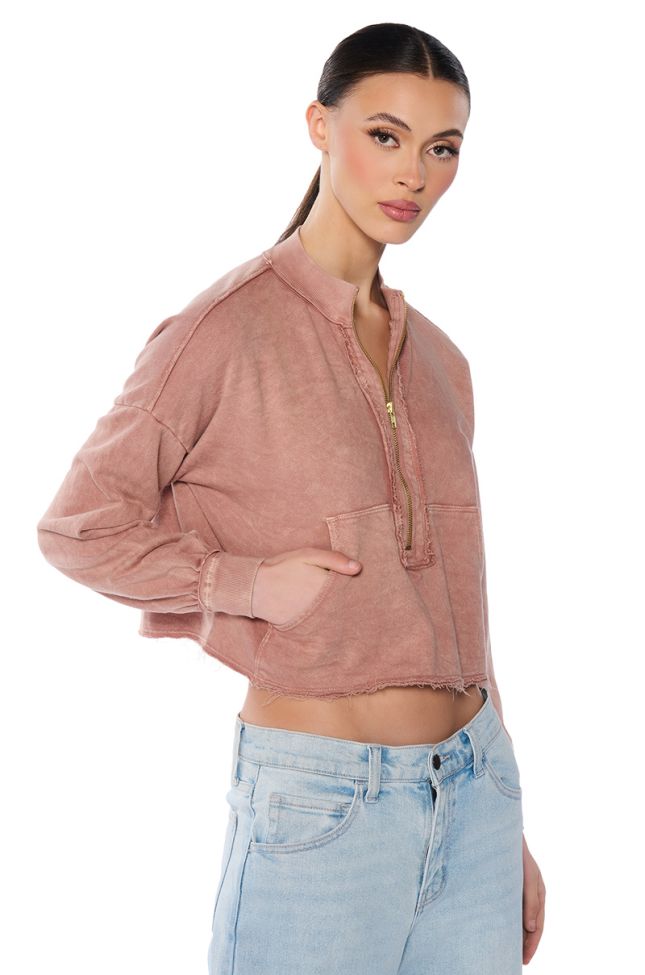 Side View Emory Mineral Washed Sweatshirt