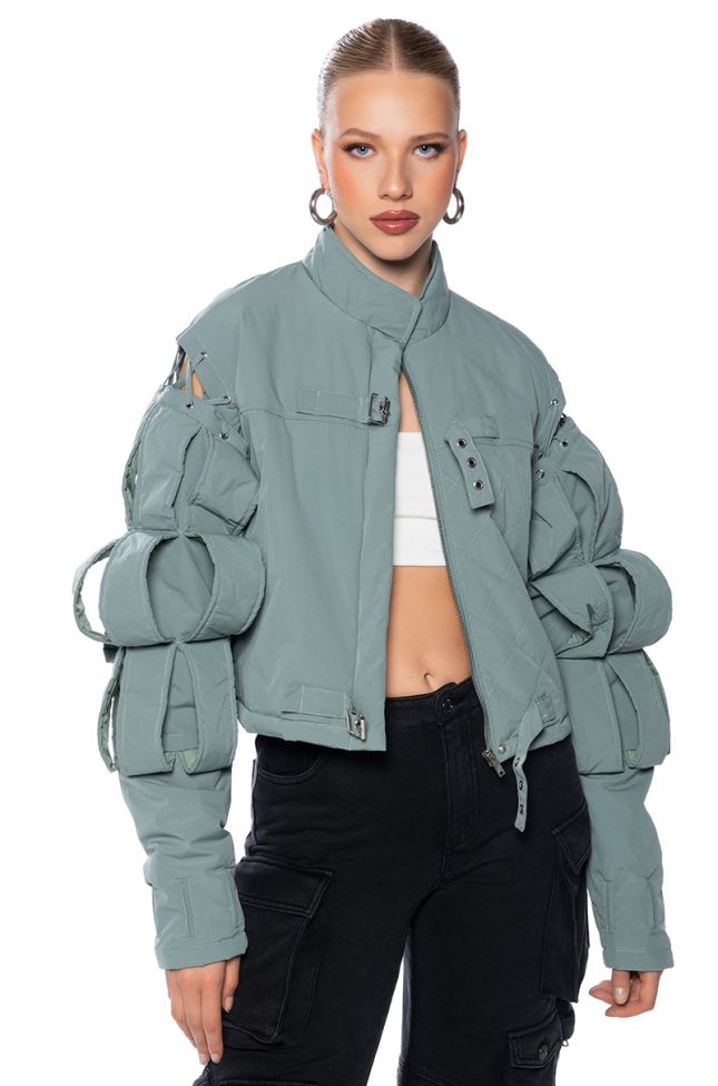 Front View Ever After Puffer Jacket