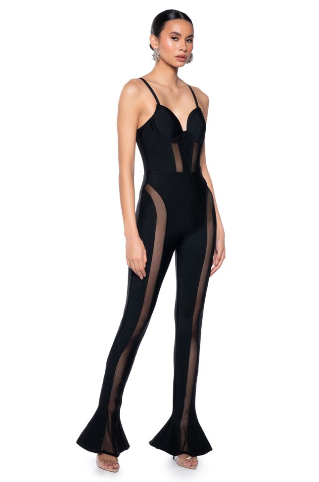 Front View Every Which Way Cut Out Jumpsuit