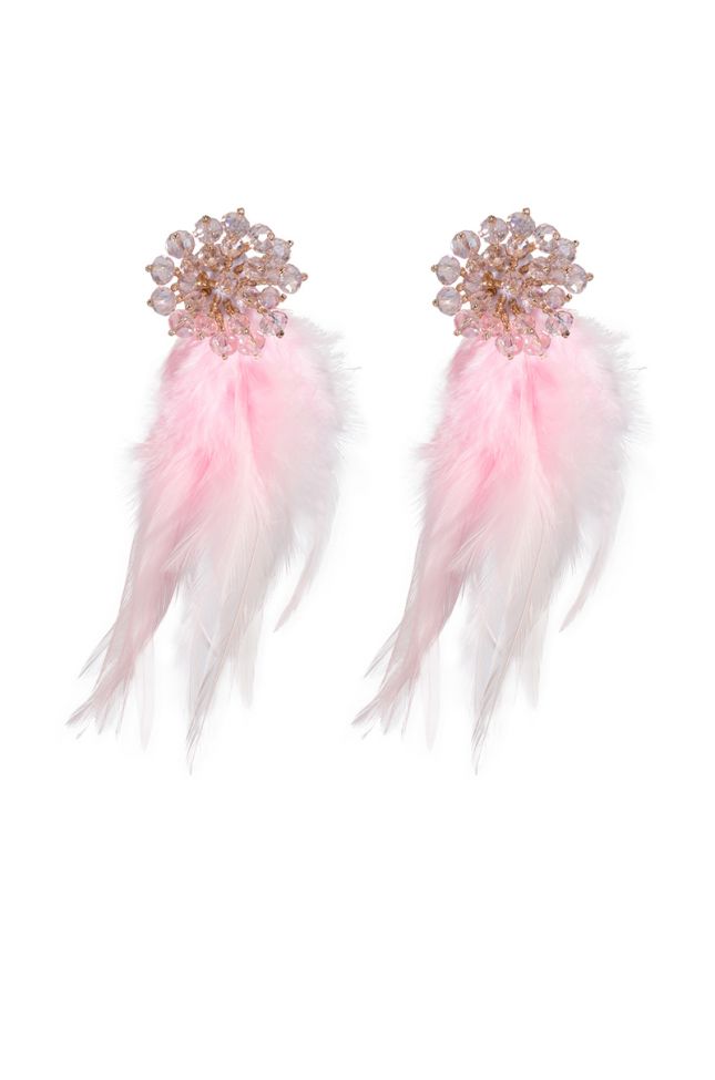 FEATHER ME STATEMENT EARRING