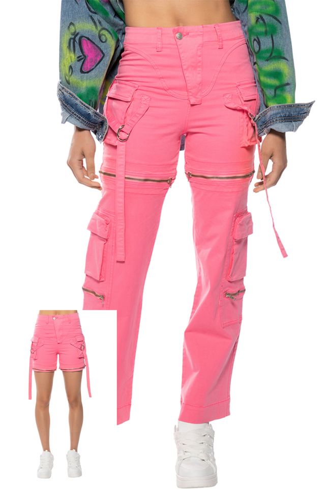 Front View Feels Wide Leg Cargo Pant