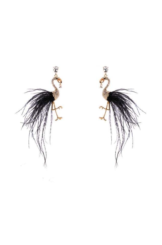 Side View Flamingo Baby Earring