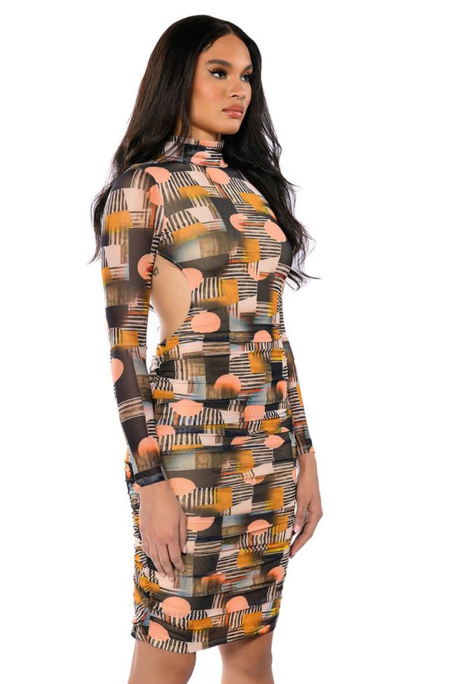 FOR ME YOU WILL PRINTED MIDI DRESS