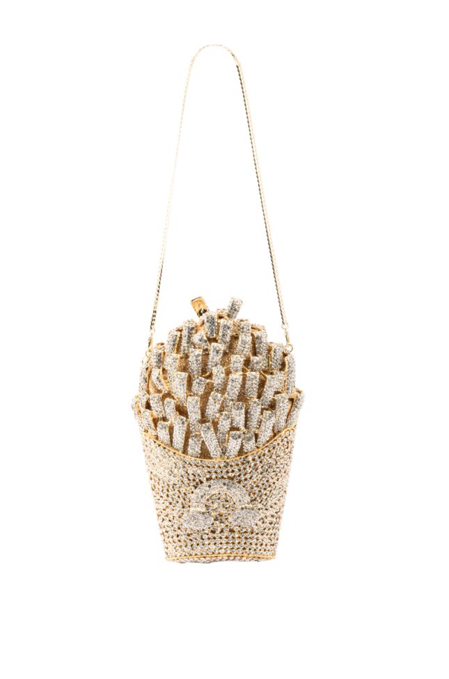 Back View French Fried All Day Blinged Clutch