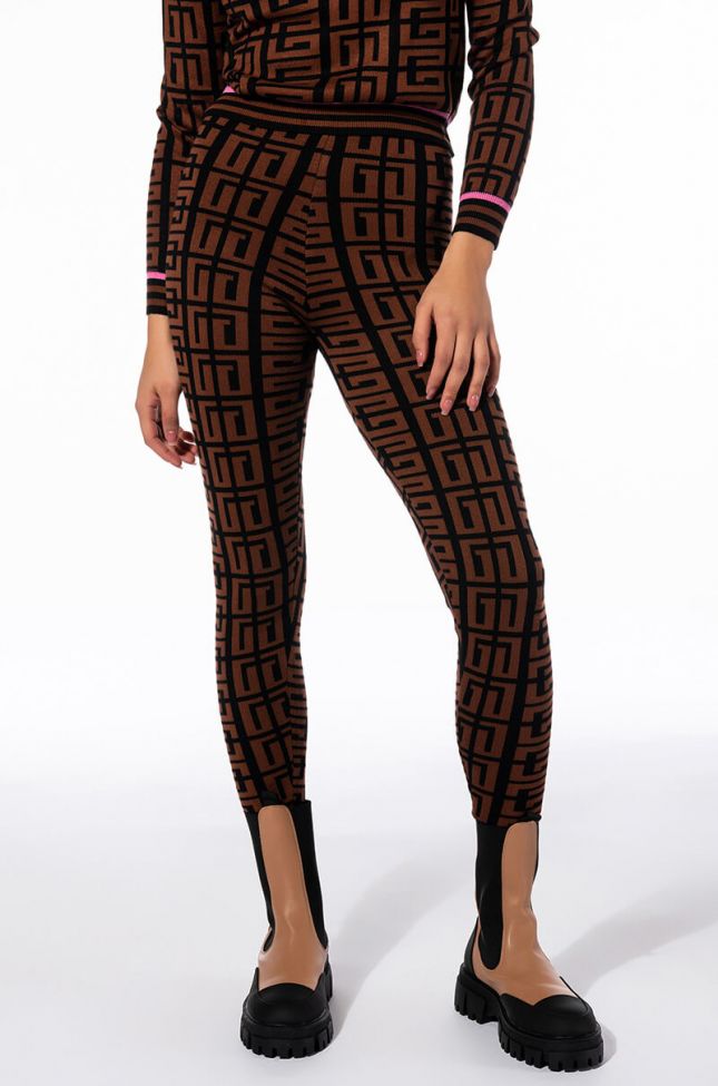 Front View Get In Line Sweater Legging