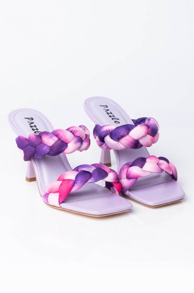 Back View Get It Get It Stiletto Sandal in Lilac
