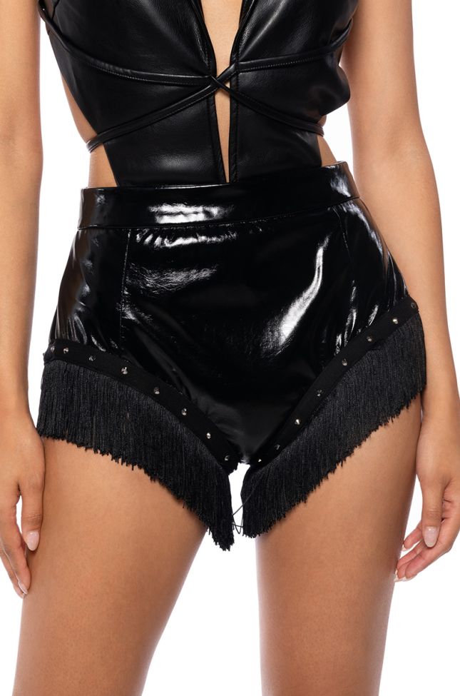 Back View Giddy Up Pu Short