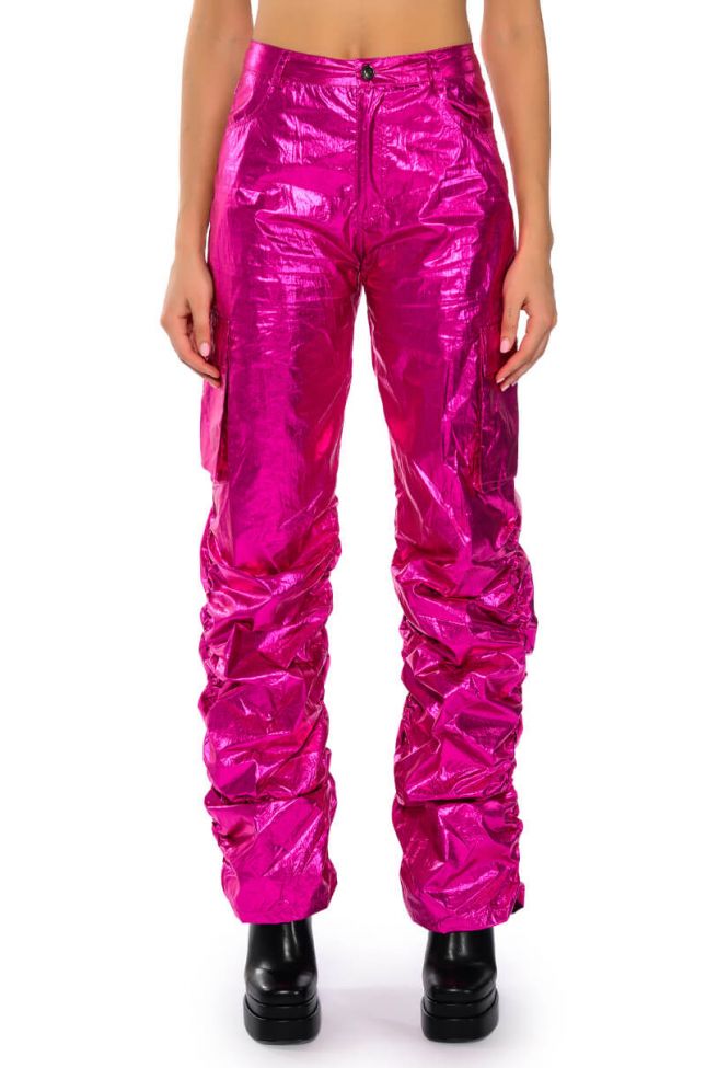 Front View Glimpse Of Magic Relaxed Metallic Pant