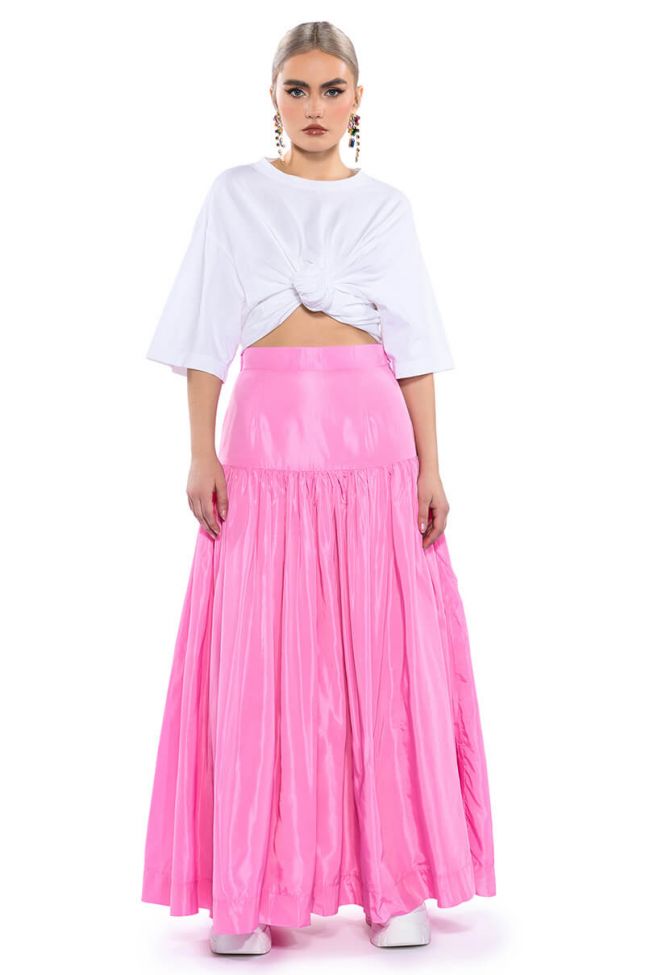 Side View Go To Town Maxi Skirt