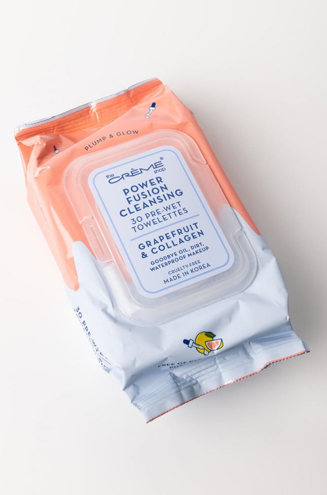 Front View Grapefruit + Collagen Cleansing Wipes