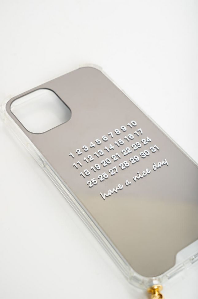 Detail View Have A Nice Day Mirror Iphone 12 Case With Chain