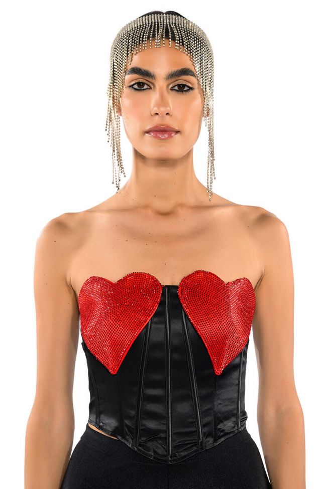 HEART ON FOR YOU CORSET TOP